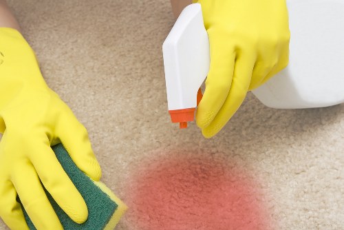 Professional carpet cleaning in a Watford home