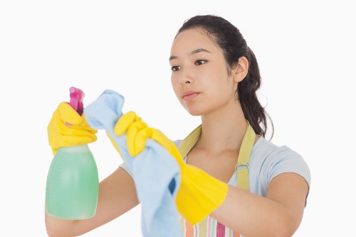 Detailed after builders cleaning in Watford for kitchen surfaces and floors